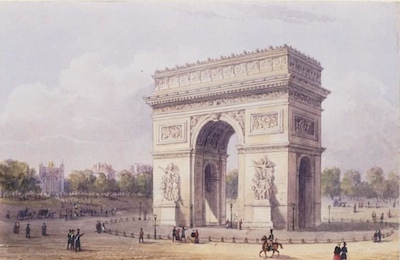 Drawing of the Arc de Triomphe